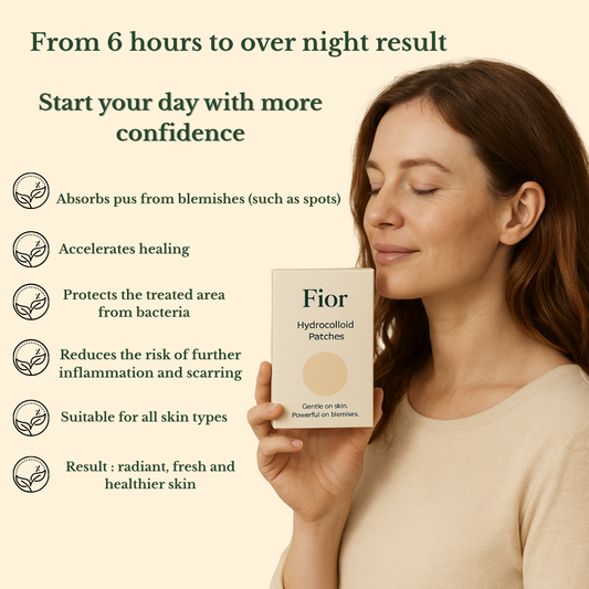 Fior – 24 Invisible Hydrocolloid Acne Patches | Tea Tree & Salicylic Acid